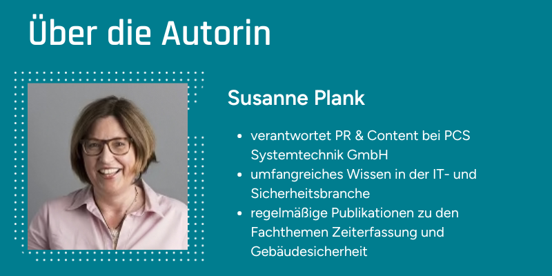 Expertin Susanne Plank von PCS Systemtechnik